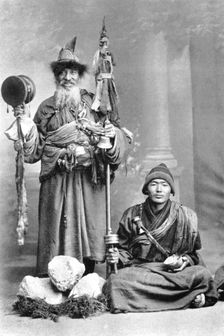 Tibetan mendicants, c1910
