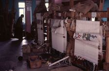 Tibetan refugee carpet project, Dharamsala, India, 1988. Creator: Amanda Waite