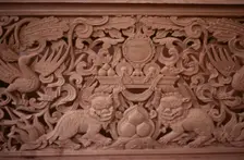 Tibetan refugee wood carving project, Dharamsala, India, 1988. Creator: Amanda Waite