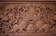 Tibetan refugee wood carving project, Dharamsala, India, 1988. Creator: Amanda Waite
