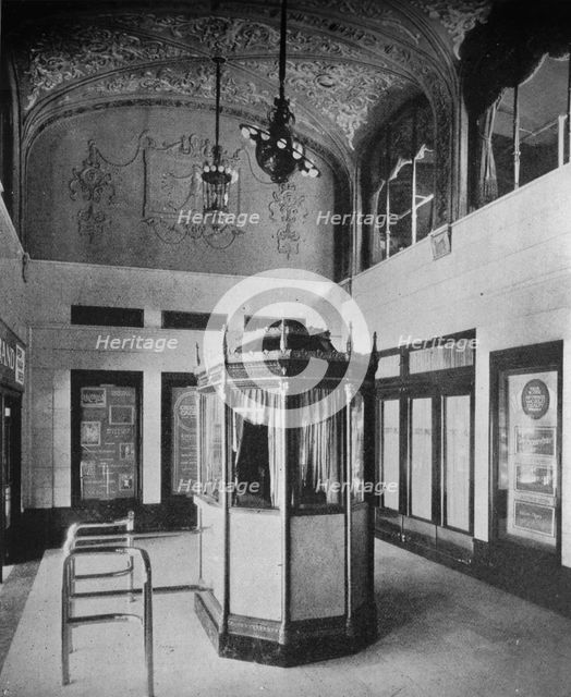 Ticket booth and lobby, World Theater, Omaha, Nebraska, 1925. Artist: Unknown.
