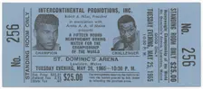 Ticket for boxing match between Muhammad Ali and Sonny Liston, 1965. Creator: Unknown