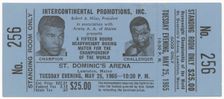 Ticket for boxing match between Muhammad Ali and Sonny Liston, 1965. Creator: Unknown