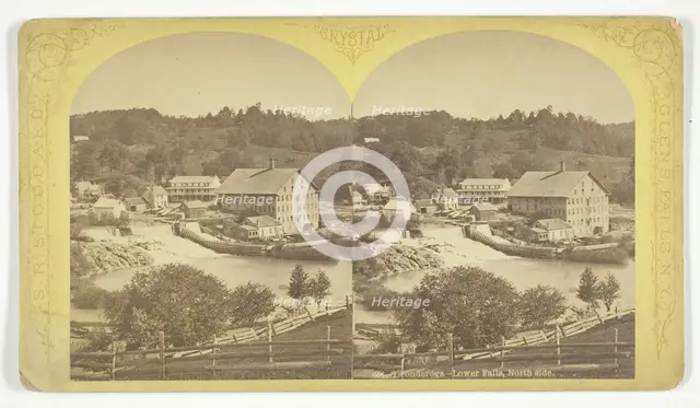 Ticonderoga - Lower Falls, North Side, 1870/76. Creator: Seneca Ray Stoddard.