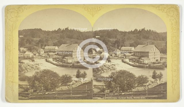 Ticonderoga - Lower Falls, North Side, 1870/76. Creator: Seneca Ray Stoddard.