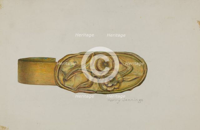 Tie-back, c. 1938. Creator: Harry Jennings.
