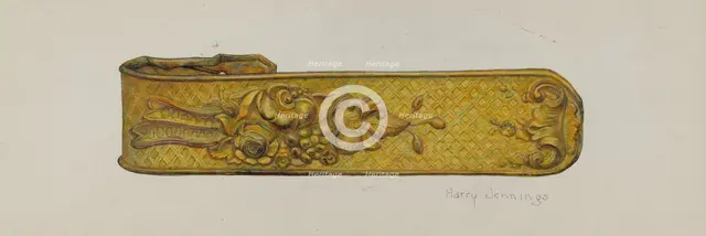 Tie-back, c. 1938. Creator: Harry Jennings.