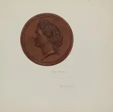 Tie-back, c. 1938. Creator: Helen Bronson