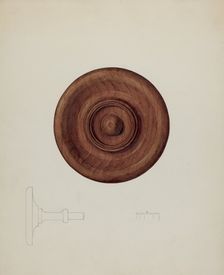 Tie-back, c. 1938. Creator: Helen Bronson