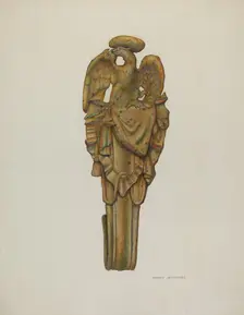 Tie-back, c. 1939. Creator: Harry Jennings