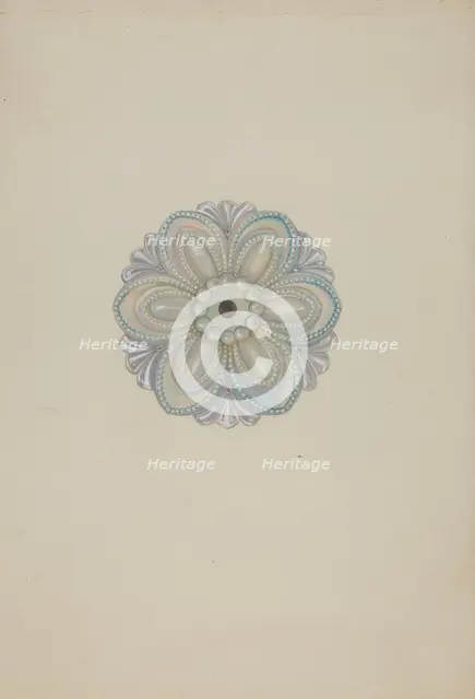 Tie-back, c. 1939. Creator: Henry Moran.