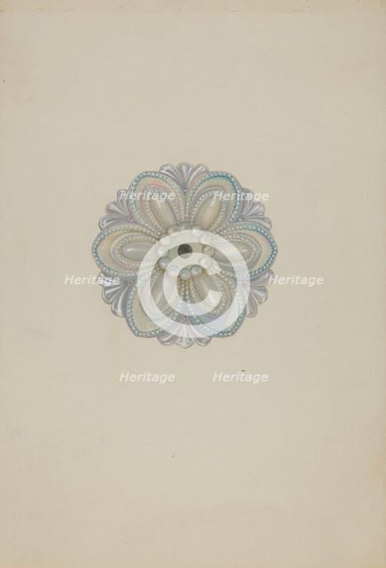 Tie-back, c. 1939. Creator: Henry Moran.