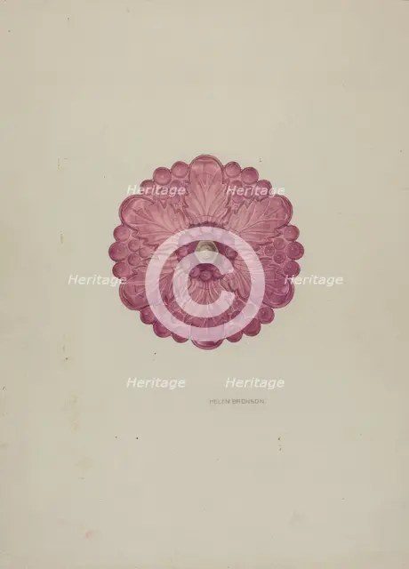 Tie-back, c. 1941. Creator: Helen Bronson.