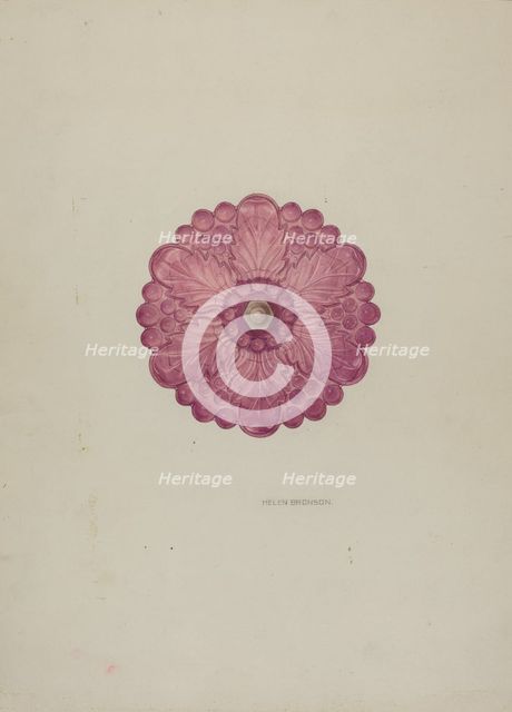 Tie-back, c. 1941. Creator: Helen Bronson.