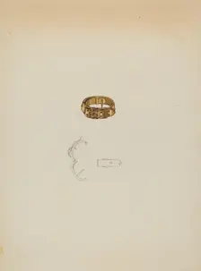Tie Clasp, c. 1937. Creator: Isidore Steinberg