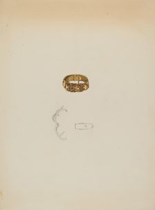 Tie Clasp, c. 1937. Creator: Isidore Steinberg
