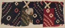Tie-Dyed Fragment, c. 700-1100 A.D.. Creator: Unknown