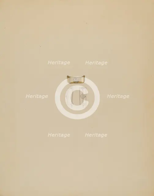 Tie Pin, c. 1936. Creator: Eugene Barrell.