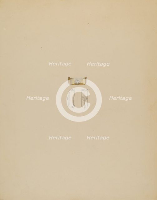 Tie Pin, c. 1936. Creator: Eugene Barrell.