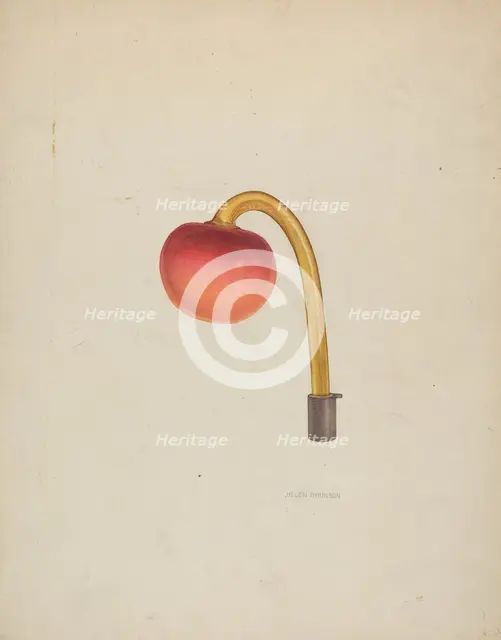 Tieback, c. 1939. Creator: Helen Bronson.