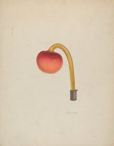 Tieback, c. 1939. Creator: Helen Bronson