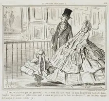 Tiens, ce n'est rien que des peintures!..., 1855. Creator: Honore Daumier