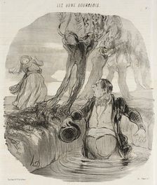 Tiens Dorothée...voilà ou m'a conduit..., 1846. Creator: Honore Daumier