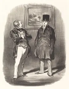 Tiens... je ne te reconnaissais pas..., 1848. Creator: Honore Daumier