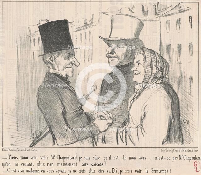 Tiens, mon ami, voici M. Chapoulard ..., 1853. Creator: Honore Daumier.