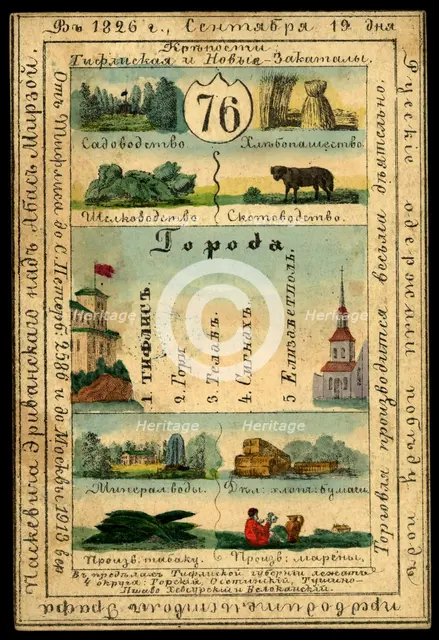 Tiflis Province, 1856. Creator: Unknown.