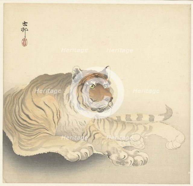 Tiger, 1920-1930. Creator: Ohara, Koson (1877-1945).