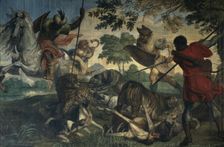 Tiger and Leopard Hunt, 1640s. Creators: Abraham Jansz van Diepenbeeck, Pieter Boel