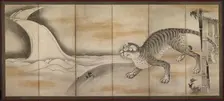 Tiger, early to mid-1600s. Creator: Soga Nichokuan (Japanese), attributed to