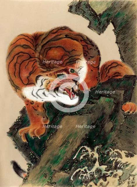 Tiger (from life), 1803 (1886). Artist: Unknown