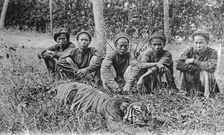 Tiger hunters, Tonkin, Vietnam, 20th century(?)