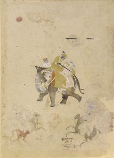 Tiger hunting, 18th century. Creator: Unknown