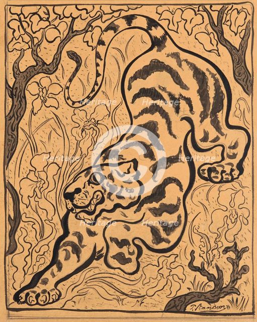 Tiger in the jungles, 1893. Creator: Ranson, Paul Elie (1864-1909).
