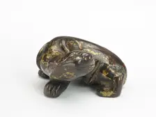 Tiger-shaped ornament or weight, Period of Division, 220-589. Creator: Unknown