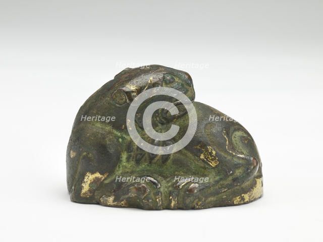 Tiger-shaped ornament or weight, Period of Division, 220-589. Creator: Unknown.