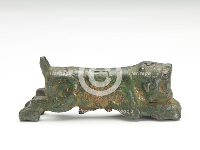 Tiger-shaped ornament, Possibly Han dynasty, 206 BCE-220 CE. Creator: Unknown.
