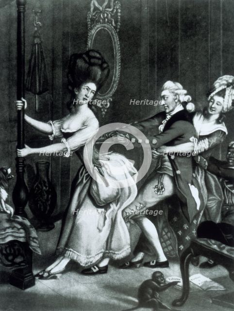 'Tight Lacing or Fashion before Ease', (c1800?). Creator: Unknown.
