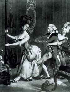 Tight Lacing or Fashion before Ease (c1800?). Creator: Unknown