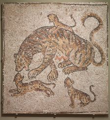 Tigress and Cubs, 300s. Creator: Unknown