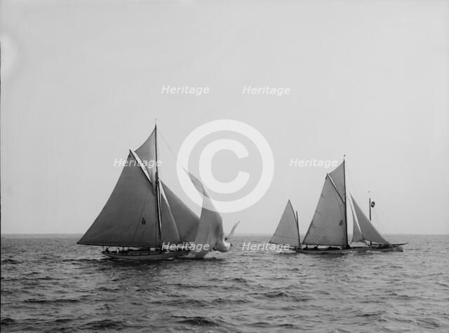 Tigress and Albicore, between 1890 and 1900. Creator: John S Johnston.