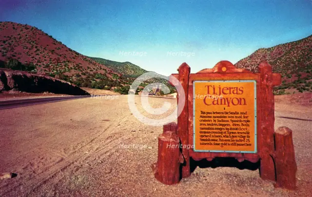 Tijeras Canyon, New Mexico, USA, 1943. Artist: Unknown