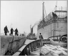Tilbury Docks, Chadwell St Mary, Thurrock, Essex, 03/1952. Creator: John Laing plc