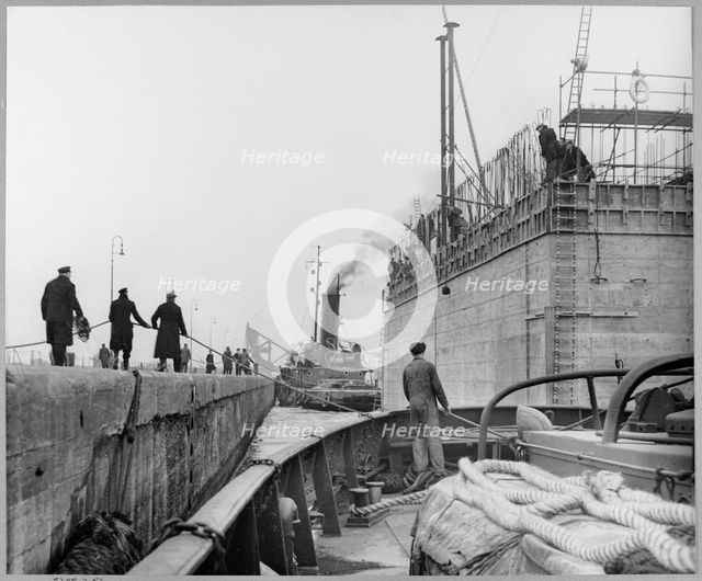 Tilbury Docks, Chadwell St Mary, Thurrock, Essex, 03/1952. Creator: John Laing plc.