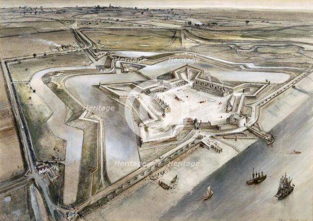 Tilbury Fort, c17th century, (c1960s). Artist: Alan Ernest Sorrell.