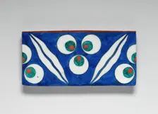 Tile with Cintamani Design, Turkey, ca. 1560-70. Creator: Unknown