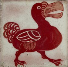 Tile with dodo, 1882-1888. Artist: William Frend De Morgan